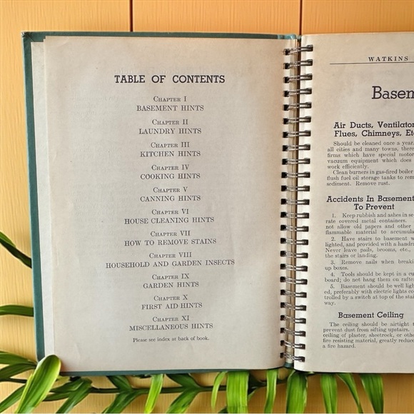 Watkins Household Hints Spiral Book – 1941 Vintage Hardcover by Elaine Allen - Picture 5 of 9